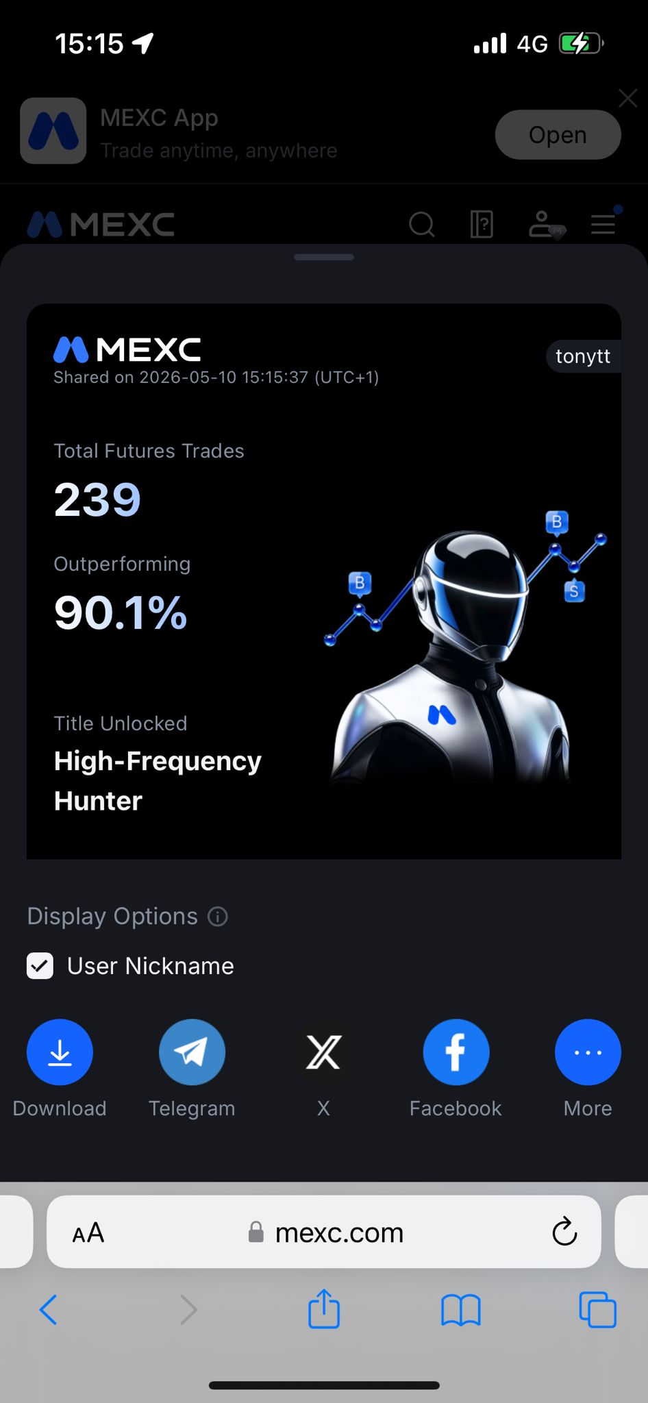Milestone 239 trades